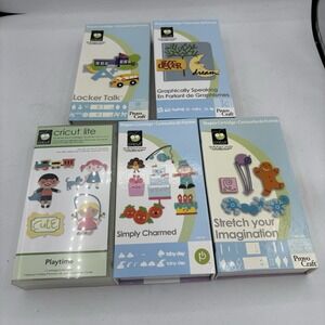 Provo Craft Cricut Shapes Kids Themed Cartridges Lot of 5 Not Linked